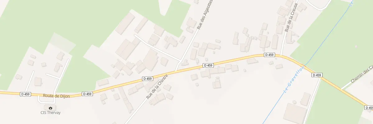 Plan du 27 Rue des Aigeottes à Thervay