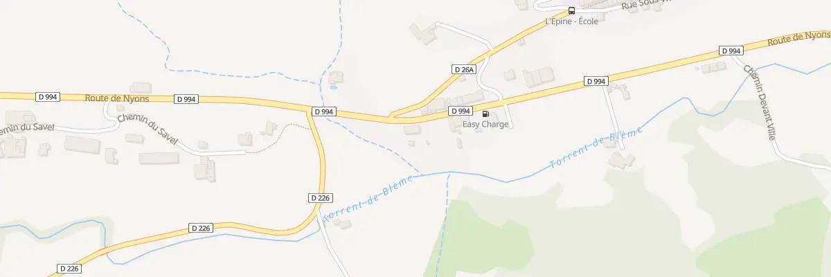 Plan du 2437 Rte de Nyons à L’Épine