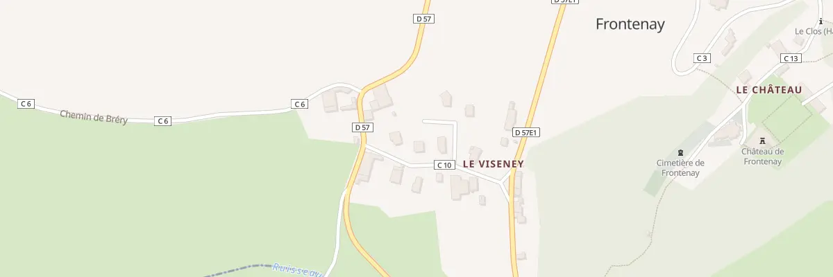 Plan du 86 Rue du Viseney à Frontenay