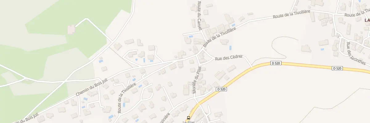 Plan du 847 Rte de la Tivollière à Coublevie