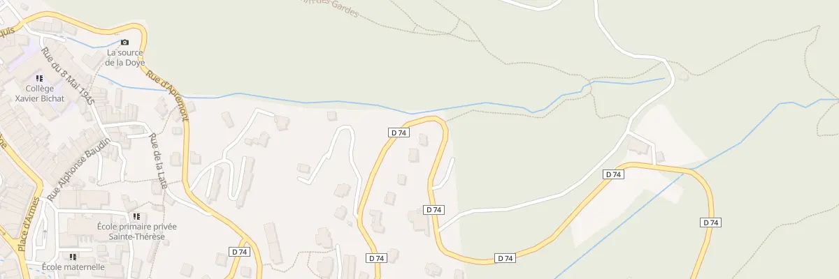Plan du 28 Rte d’Apremont à Nantua