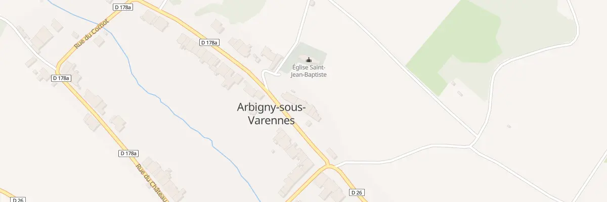 Plan du 3 Rue de l’Eglise à Arbigny-sous-Varennes