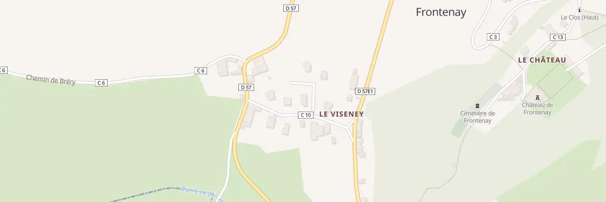 Plan du 42 Rue du Viseney à Frontenay