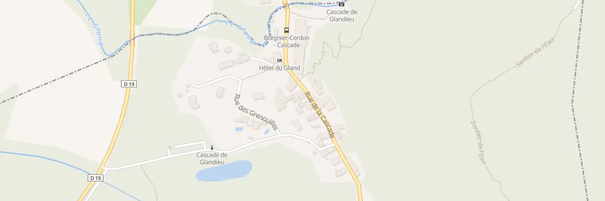 Plan du 5267 Glandieu à Brégnier-Cordon