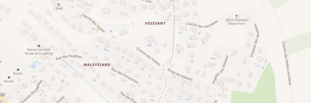 Plan du 585 Rte de Vouise à Coublevie