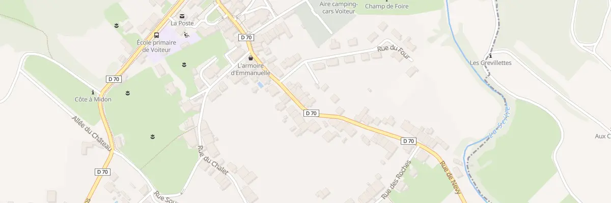 Plan du 37 Rte de Nevy à Voiteur
