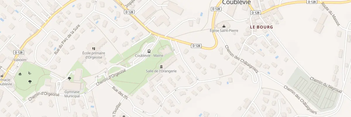Plan du 431 Rte du Bourg à Coublevie