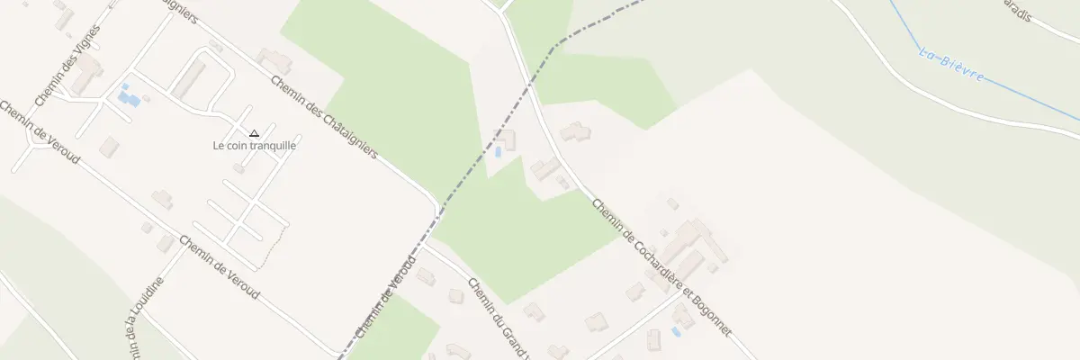 Plan du 855 Che de Cochardiere et Bogonnet à Pressins
