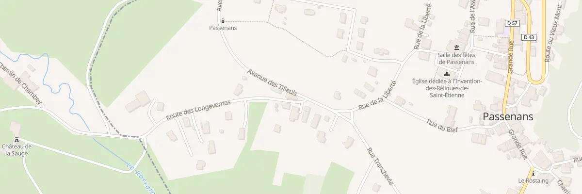 Plan du 36 Rte des Longevernes à Passenans
