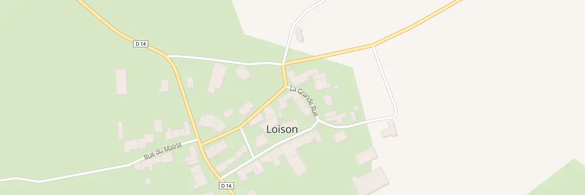 Plan du 13 Rue La Grande Rue à Loison