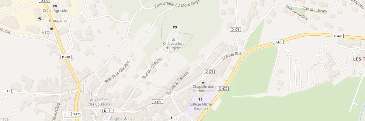 Plan du 25 Rue de la Tisserie à Orgelet