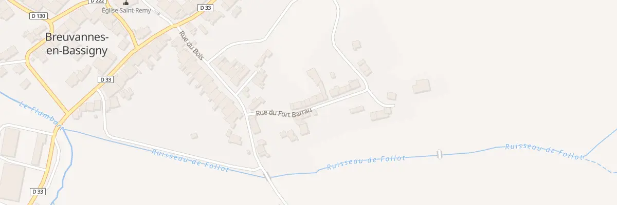 Plan du 7 Rue du Fort Barrau à Breuvannes-en-Bassigny