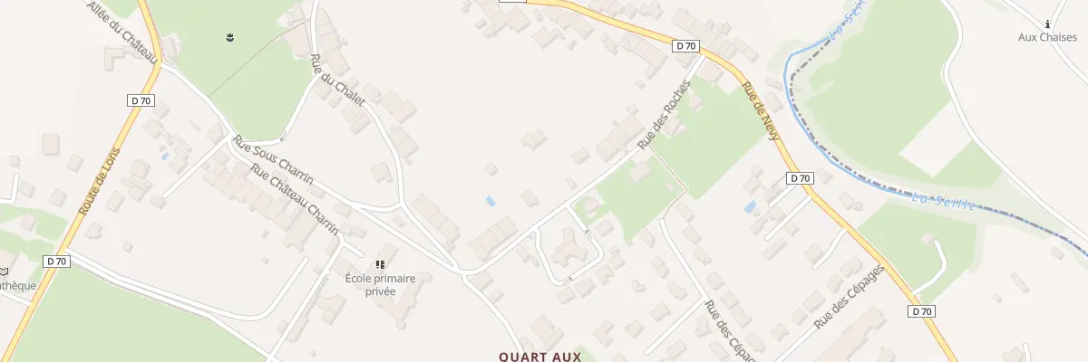 Plan du 14A Rue des Roches à Voiteur