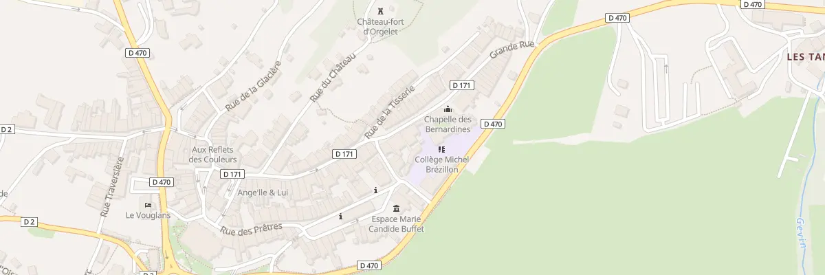 Plan du 6 Grande Rue à Orgelet