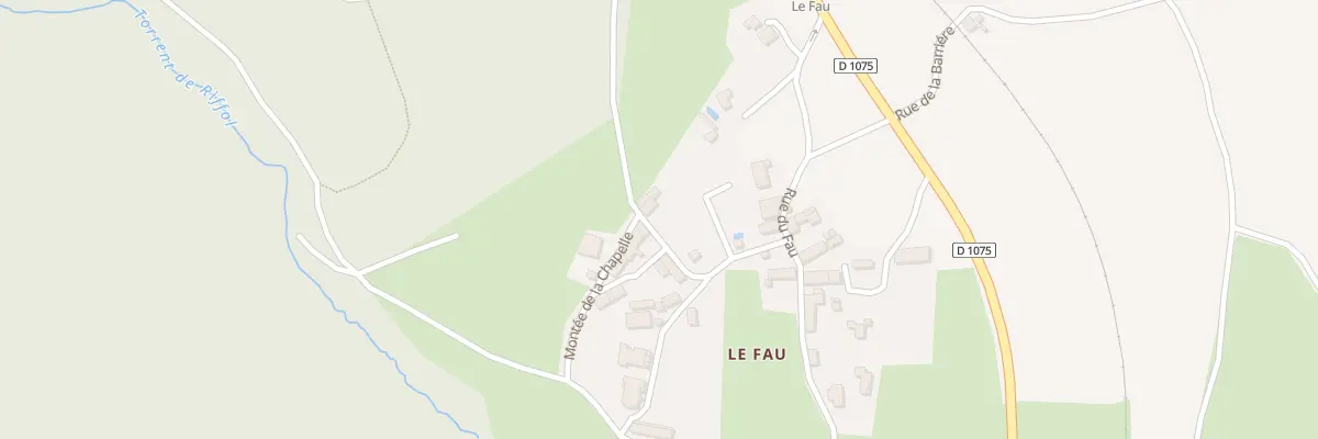 Plan du 5017 Le Fau à Roissard