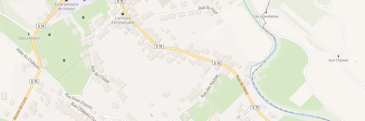 Plan du 42 Rte de Nevy à Voiteur
