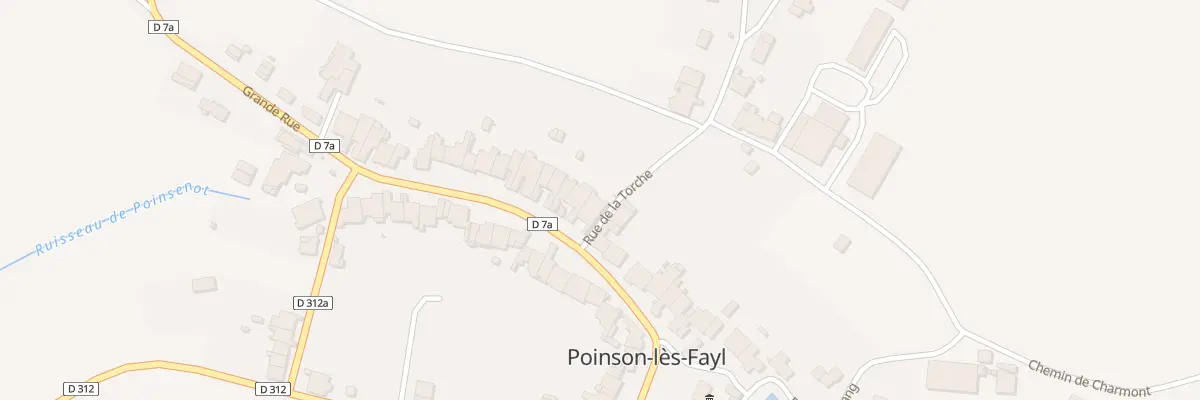 Plan du 10 Gr Grande Rue à Poinson-lès-Fayl