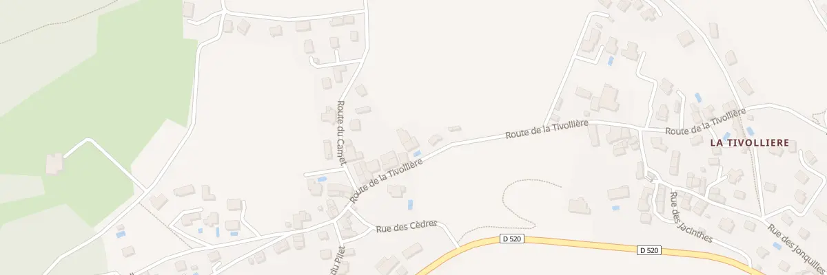 Plan du 700 Rte de la Tivollière à Coublevie