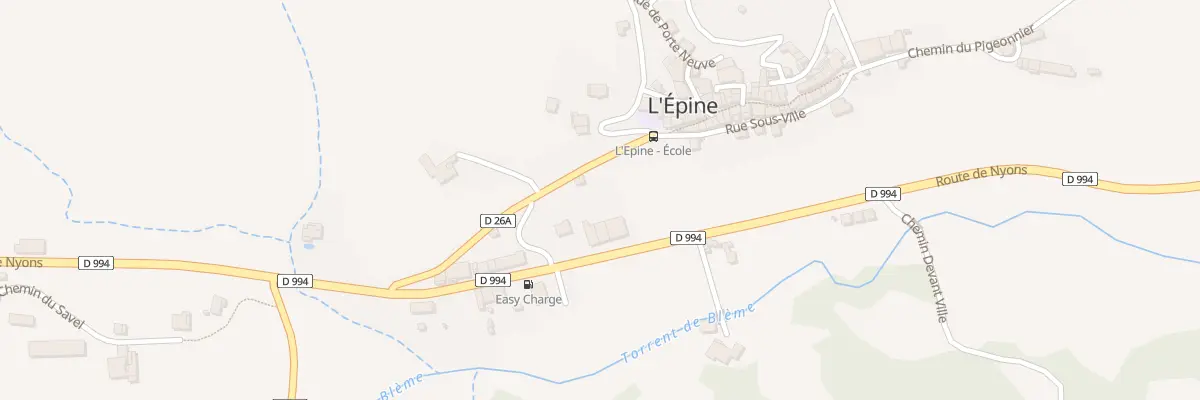 Plan du 2260 Rte de Nyons à L’Épine