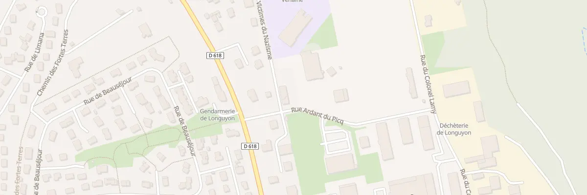 Plan du 9105 Rue des Victimes du Nazisme à Longuyon