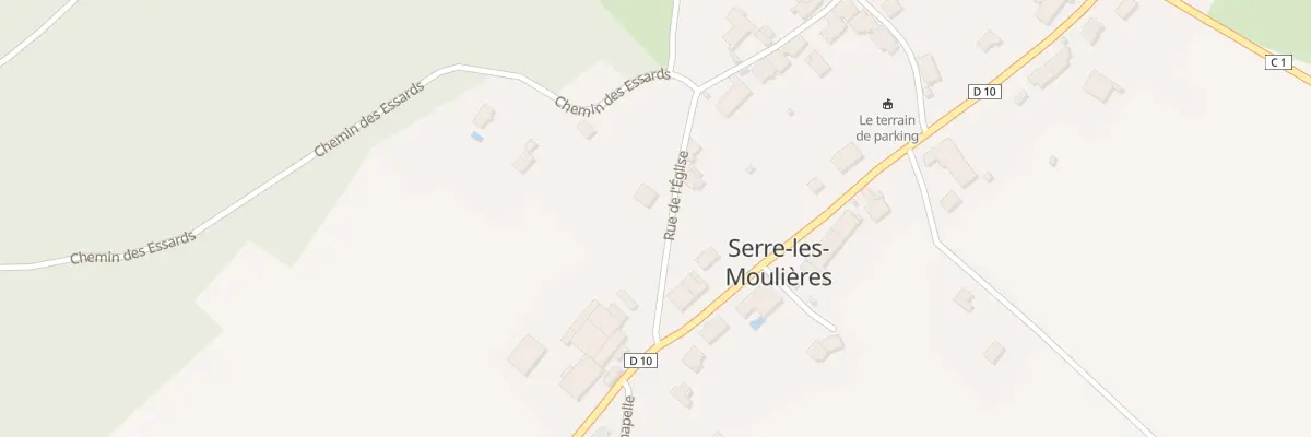 Plan du 20 Rue de l’Église à Serre-les-Moulières