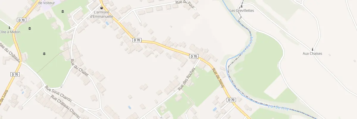 Plan du 48 Rte de Nevy à Voiteur