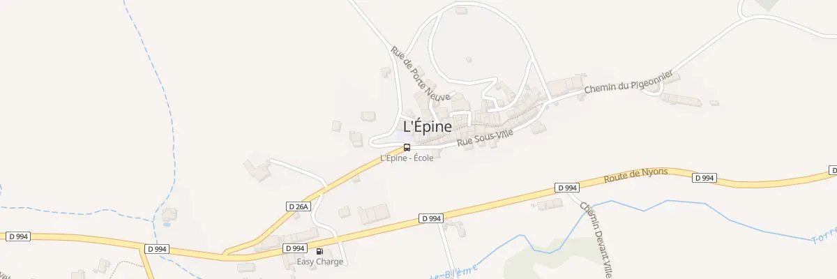 Plan du 1 Grand-Rue à L’Épine