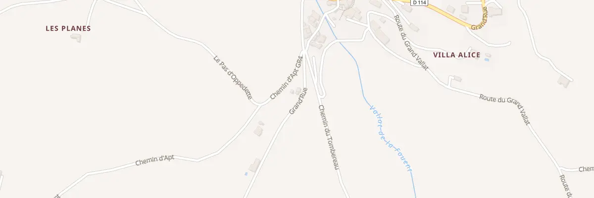 Plan du 7058 Le Village à Sainte-Croix-à-Lauze