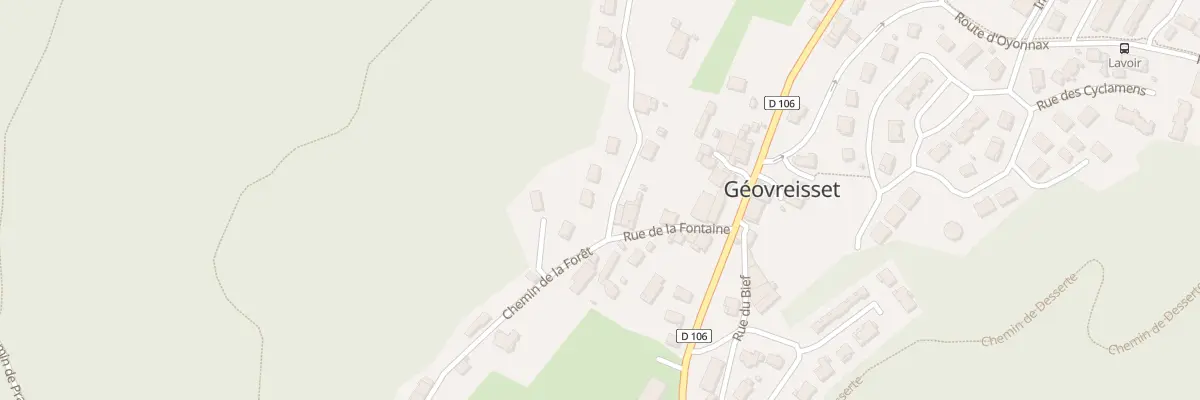 Plan du 1 Che de la Tille à Géovreisset