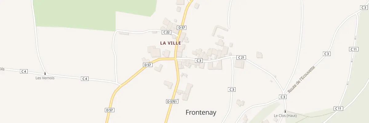 Plan du 18 Rue de la Ville à Frontenay