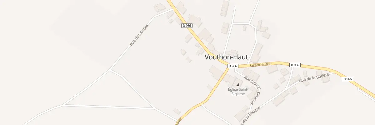 Plan du 14 Gr Grande Rue à Vouthon-Haut