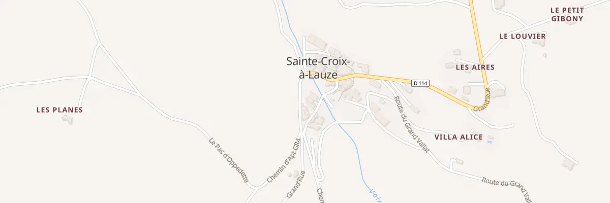 Plan du 5008 Le Village à Sainte-Croix-à-Lauze