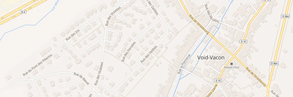 Plan du 9 Rue des Oeillets à Void-Vacon