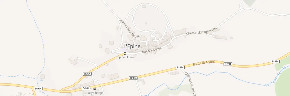 Plan du 64 Grand-Rue à L’Épine
