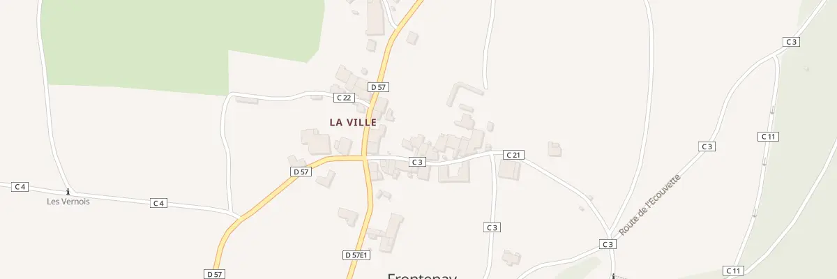 Plan du 61 Rue de la Ville à Frontenay