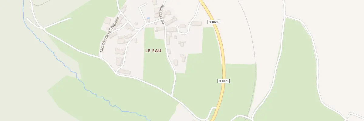 Plan du 5183 Le Fau à Roissard