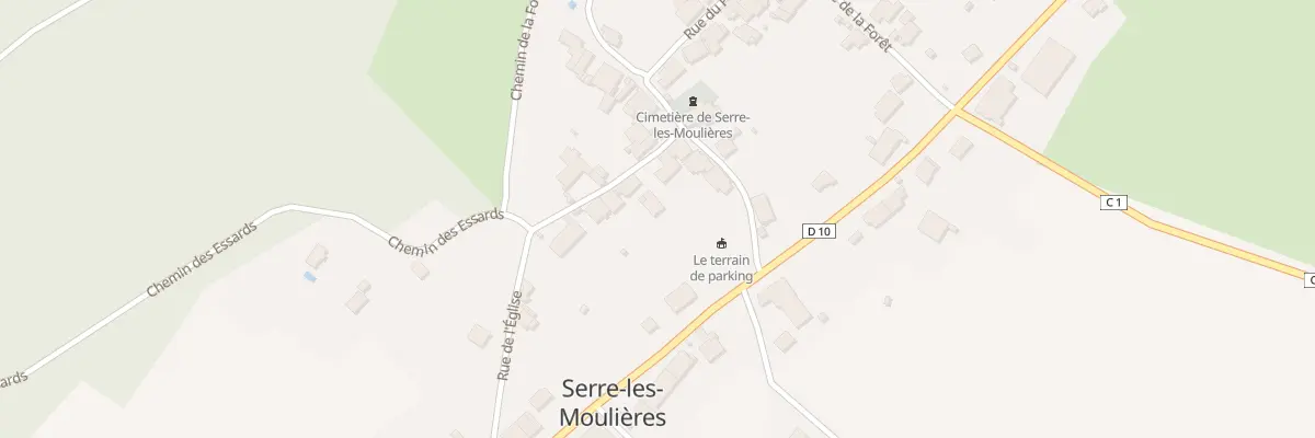 Plan du 5 Rue de l’Église à Serre-les-Moulières