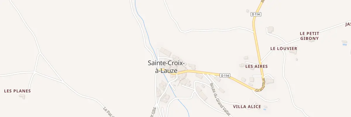 Plan du 6005 Le Village à Sainte-Croix-à-Lauze