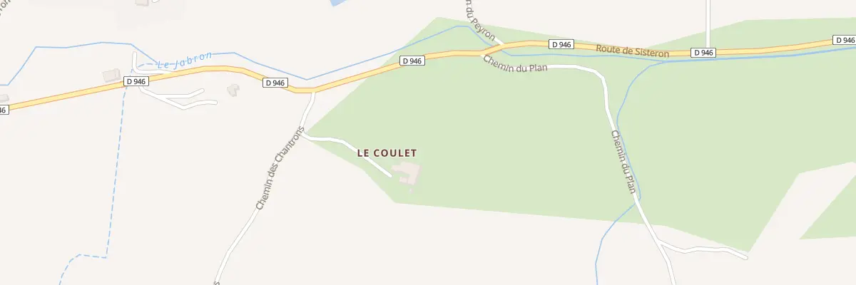 Plan du 5072 Pre de Gauchier aux Omergues