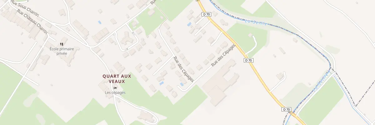 Plan du 14 Rue des Cépages à Voiteur
