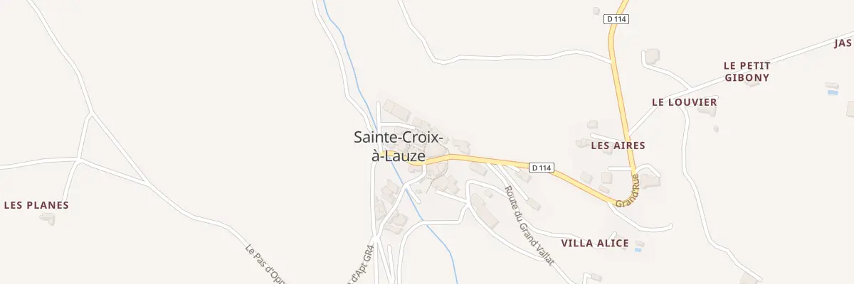 Plan du 5027 Le Village à Sainte-Croix-à-Lauze