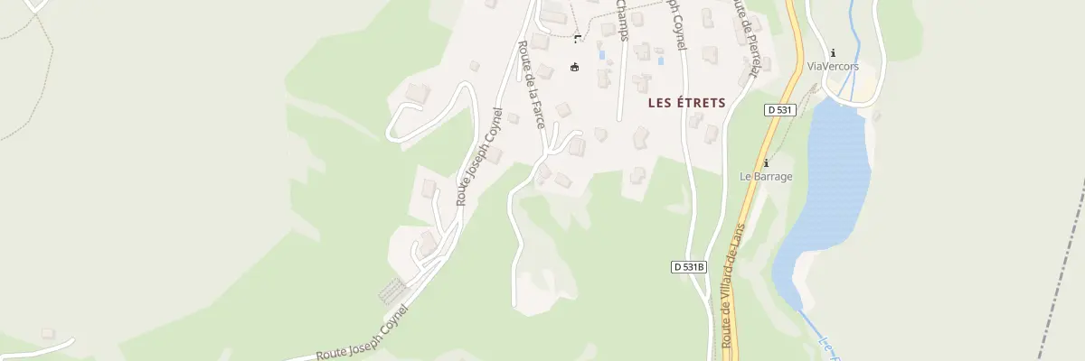 Plan du 125 Rte de la Farce à Engins