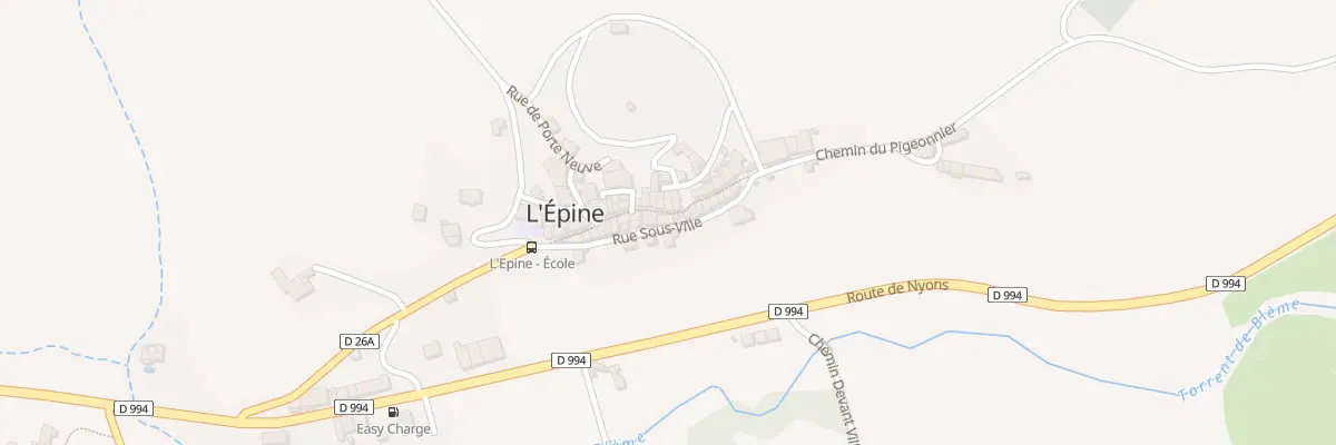 Plan du 94 Grand-Rue à L’Épine