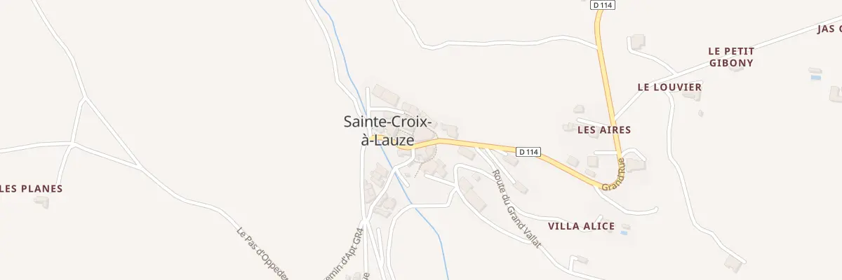 Plan du 5023 Le Village à Sainte-Croix-à-Lauze
