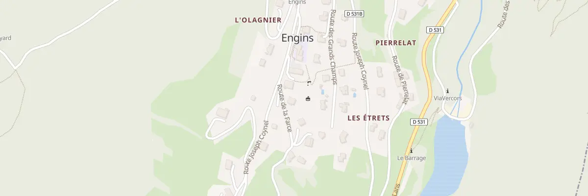 Plan du 45 Rte de la Farce à Engins