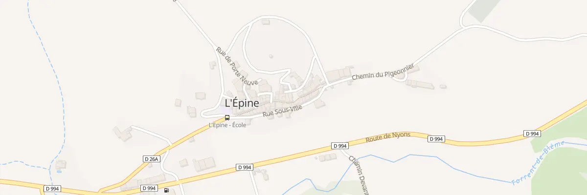 Plan du 5039 Le Village à L’Épine