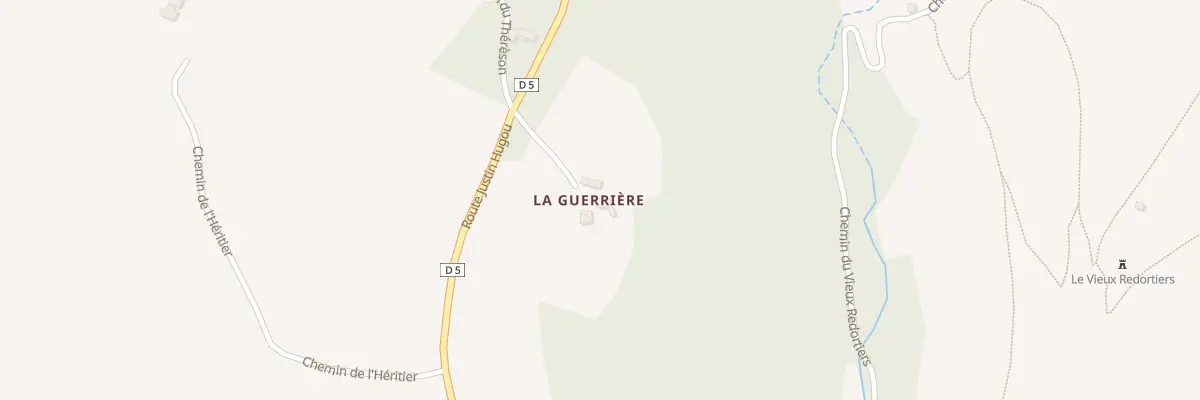 Plan du 5038 La Baume à Redortiers
