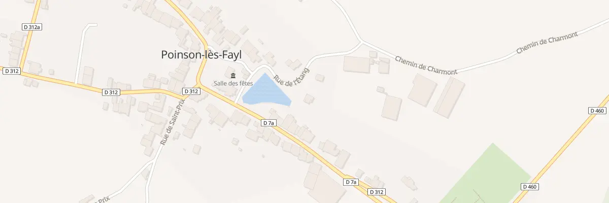 Plan du 2 Rue de l’Etang à Poinson-lès-Fayl