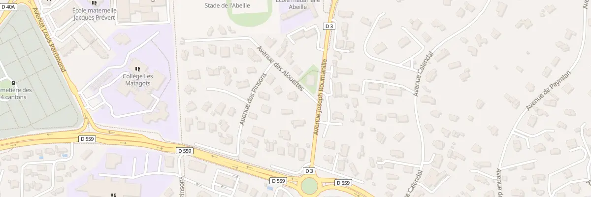 Plan de Av des Alouettes à La Ciotat