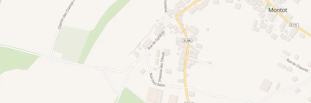 Plan du 1 Chem des Tilleuls à Montot